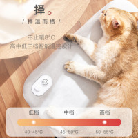 美的(Midea) HTX01J 石墨烯电热毯坐垫取暖器家用办公室速热轻便可拆洗灰色款