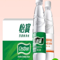 怡宝纯净水350ml*24瓶整箱小瓶装矿泉水支持定制logo小瓶装