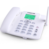 中诺无线绳固定座机插卡电话机C309电信版 白色