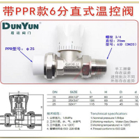 LZ 6分直式温控阀/带PPR调节阀 (5个)