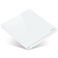 德力西(DELIXI)EB86B 空白面板溢彩钢化玻璃大板瓷感白色