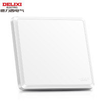 德力西(DELIXI)EO86B 空白面板窄边框白色CD834暗装面板插座