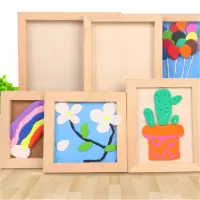 LMK 创意手工DIY超轻粘土画框 木质30*20cm（送钉子和挂钩）