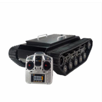 TR500履带式悬-挂减震坦-克-车底盘 移动控制机器人平台 载人越野避障 橡胶履带