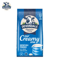 原装进口 澳大利亚Devondale德运 全脂高钙成人奶粉1kg 高钙速溶牛奶奶粉 1kg 一袋价