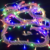 室内户外麻绳灯串 led房间装饰灯串圣诞节日布置道具灯