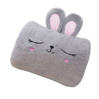 BTSM 牧安宁 热水袋暖手宝防爆充电暖宝宝暖水袋暖手袋暖脚神器电暖宝注水电热宝暖腰宝肚子暖脚宝暖宫腰带 兔子款-典雅灰