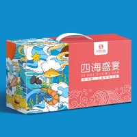 倾海之宴四海盛宴 海鲜组合装中秋送礼磷虾海蜇海产干货1130g