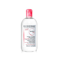 法国贝德玛（BIODERMA）舒妍多效洁肤液500ml清洁卸妆水粉水舒缓保湿敏感肌眼唇新老包装随机