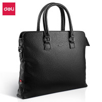 得力(deli)时尚皮质公文包63757黑色