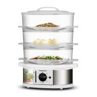 摩飞 电蒸锅多功能电蒸笼电热锅三层9L MR1148 白色