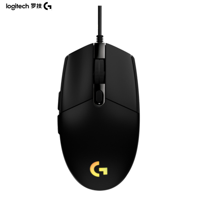 罗技(G)G102 游戏鼠标 黑色 RGB鼠标 吃鸡鼠标 绝地求生