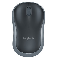 罗技(Logitech)M186无线鼠标笔记本台式电脑 办公游戏省电鼠标家用商务鼠标 灰边