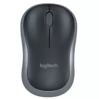罗技(Logitech)M186无线鼠标笔记本台式电脑 办公游戏省电鼠标家用商务鼠标 灰边