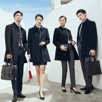 秋冬呢子大衣男女同款羊毛大衣外套