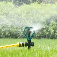 汉轩 蝶形喷头 农用喷灌自动旋转喷头屋顶降温洒水器草坪浇花园林绿化喷灌喷头 蝶形喷头+6分20米管套装