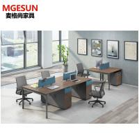 麦格尚 办公桌MGS-GNW66B1202 职员办公桌 员工桌 屏风工作位卡座 电脑桌员工位