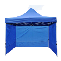 凯利 2m*3m 半自动户外雨棚四角遮阳折叠帐篷 四面围布 蓝