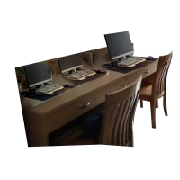 森源龍(SYL) 写 字 桌(1600*600*760 松木实木本色 优质 环保 韧性强)