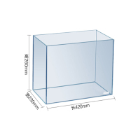 超白桌面小鱼缸生态玻璃缸水草缸客厅造景金鱼缸长方形HWK-420P裸缸（420*230*260mm）