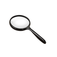 HANLANG 手持放大镜 100mm 老人阅读大镜 维修看报放大镜珠宝鉴定说明书