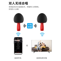 全民k歌麦克风声卡音响全能一体麦手机录K歌小巨蛋蘑菇头手持话筒