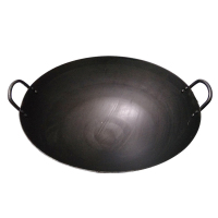 企购优品 60cm铁锅商用 双耳炒菜大铁锅.