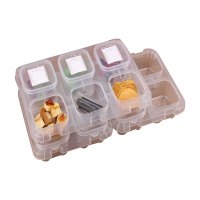 六分格小零食试吃盒子地摊超市品尝菜点心食品留样盒