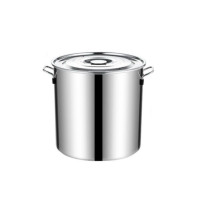 CCSM 优质不锈钢汤桶 加厚带盖汤锅45*45cm XD2290