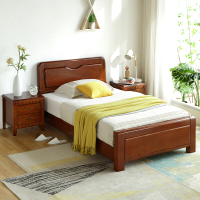 实木床 单人用床 1*2m 带床垫