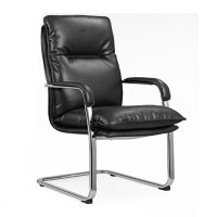 老板椅子 优质西皮电脑椅子 办公椅子 会议椅子 座椅子 弓形椅子A123C 黑色、咖啡色、奶白色
