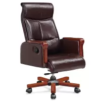 头层牛皮老板椅子 可躺真皮椅子 办公椅子大班椅子 经理办公转椅子A-2839