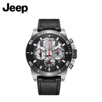 吉普（Jeep）手表牧马人系列计时码表时尚透明盘夜光防水男士手表石英腕表 JPW6064