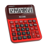 CASIO卡西欧 GY-120真人发音计算器大号办公台式语音机 红色