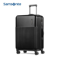 ZHSN新秀丽时尚轻盈旅行密码箱 静音飞机万向轮登机箱DK7-20寸 炭黑色