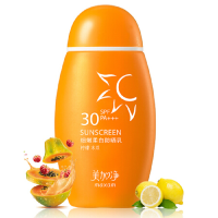 美加净防晒霜SPF30 PA+++(100ml装PA+++ MAXAM细嫩柔白防晒 面部身体户外鲜果防晒男女适用)