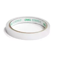 得力deli 30401双面胶带 棉纸胶带1.2cm*10y 一卷装XM