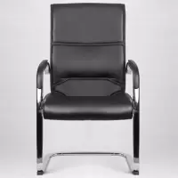 电脑椅子 办公椅子 职员会议椅子 真皮 弓字形椅子 培训椅子 黑色