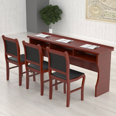 [三神]三人会议桌企业员工培训长条桌学生课桌