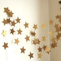 4米五星拉花 金色