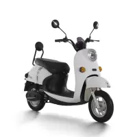 电动车米彩2020踏板摩托车60v电瓶电摩成人代步车 星空白