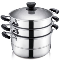 苏泊尔supor 26cm易存储不锈钢三层蒸锅SZ26B3/