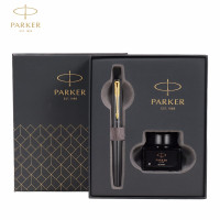 派克(PARKER) 威雅XL 钢笔礼盒 经典黑金夹墨水笔+小墨水礼盒