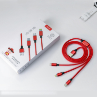 itbull 小财神正能数据线 一拖三快充充电线 激光logo