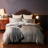 HY HYX098TJ蒙地卡罗仿真丝提花四件套 银灰