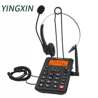 盈信 HA0008(5)WHL联通移动版耳麦插卡电话机 录音话务盒 客服耳机电话 黑色