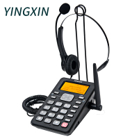 盈信 YX0008(5)CHL电信版耳麦插卡电话机 录音话务盒 客服耳机电话 黑色