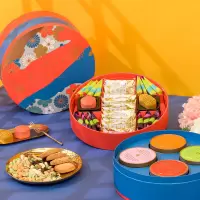 锦华礼 幸福·团圆(代可可脂巧克力制品、坚果炒货食品、果仁果干制品、熟制坚果与籽类食品、糕点饼干)(6盒/箱,整箱出售)