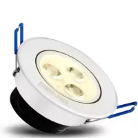 德力西(DELIXI)D-SF803-5-1 亮银 冷白 5W LED筒灯射灯天花灯牛眼灯