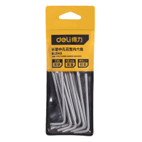 得力 雾面长型中孔花形内六角T15 DL2143 单位:支